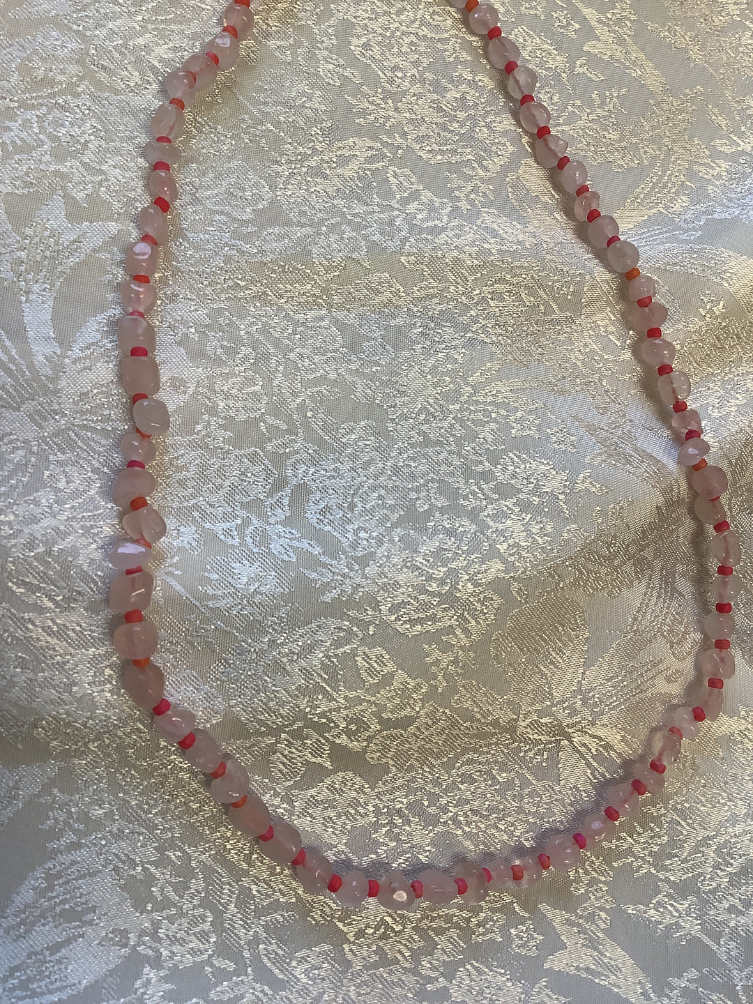 Wild Honey Rose Quartz Choker