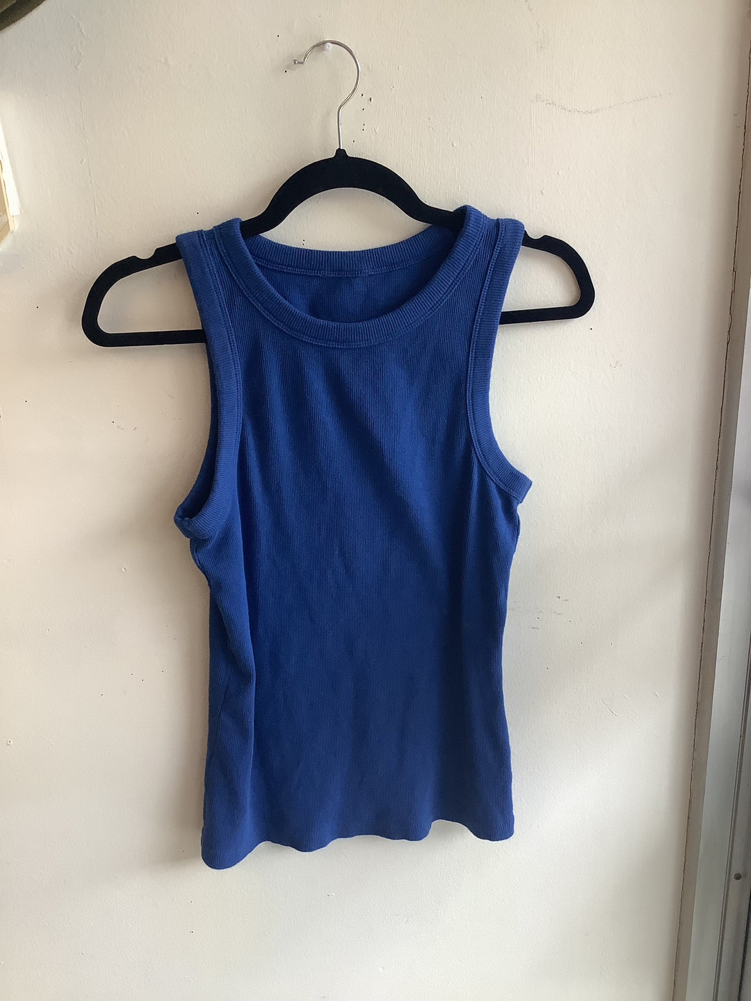 Classic Blue Ribbed Tank