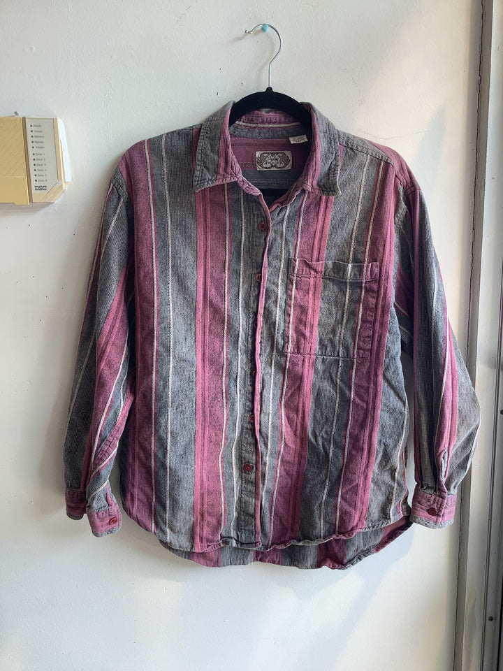 Vintage Angelique Striped Button Up