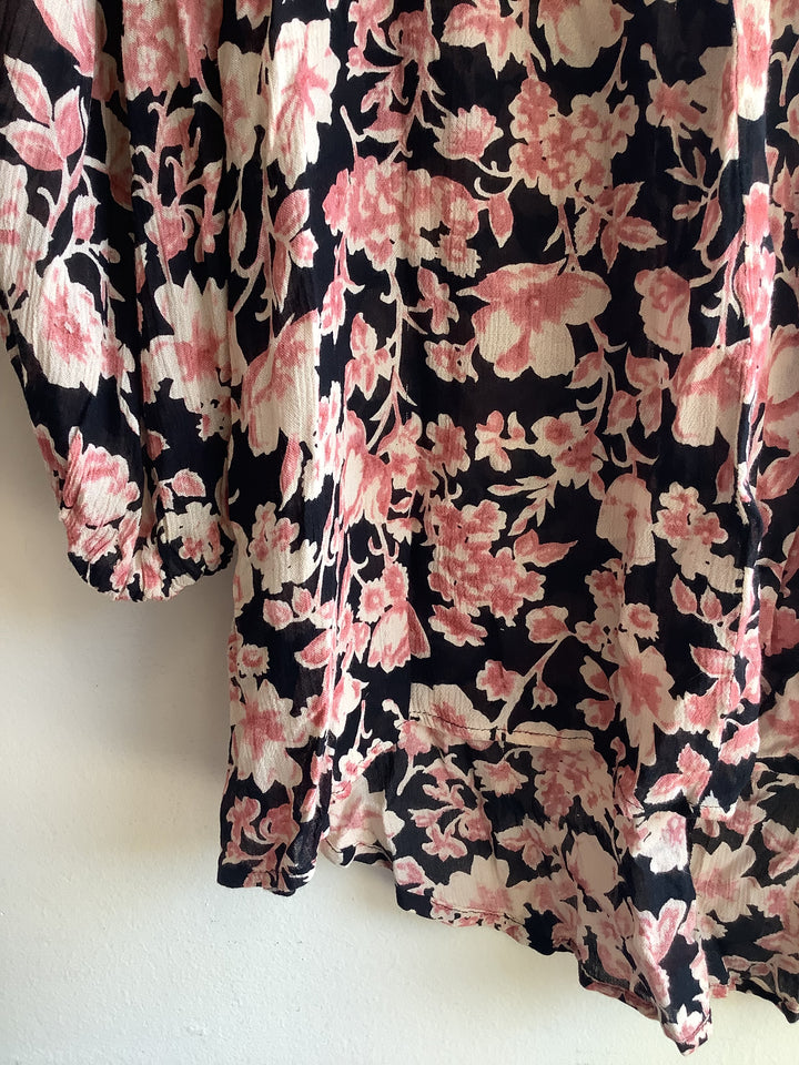California Moonrise Floral Longsleeve Mini Dress