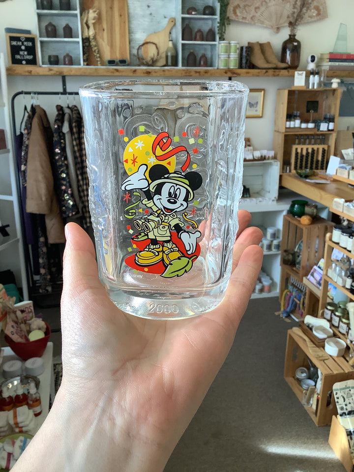 Vintage 2000 Mickey Glasses~Set of 3