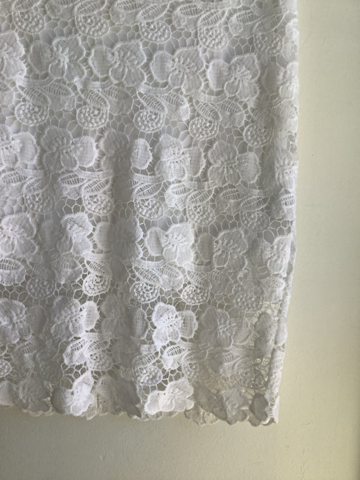 Le Chateau White Lace Skirt