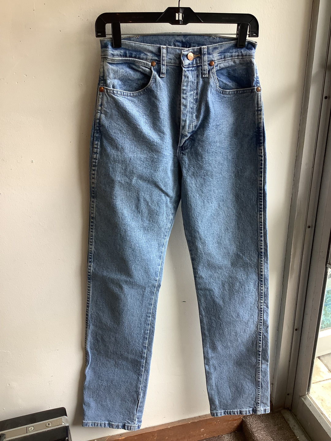 Wrangler Light Wash High Rise Mom Jeans