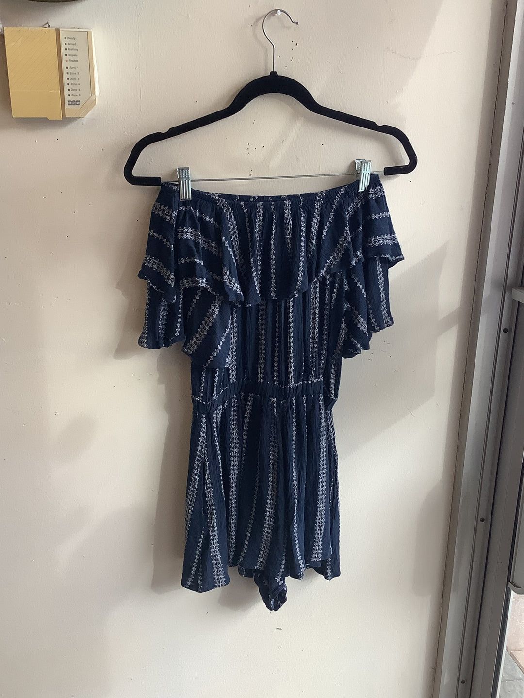 Paper Heart Off-Shoulder Boho Romper