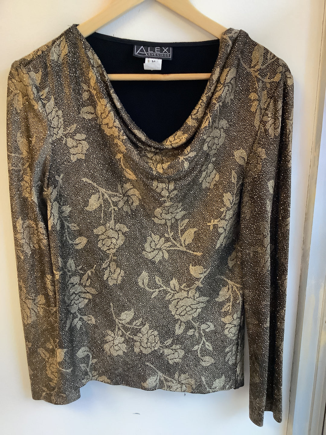 Vintage Alex Evenings Golden Evening Top
