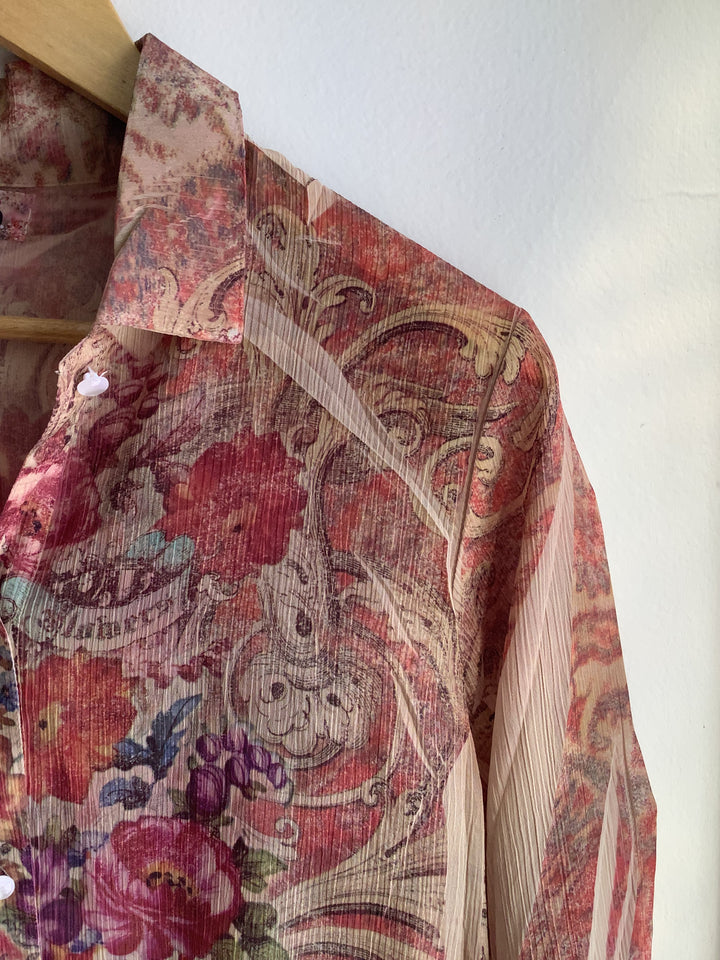 Romantic Sheer Button-Up