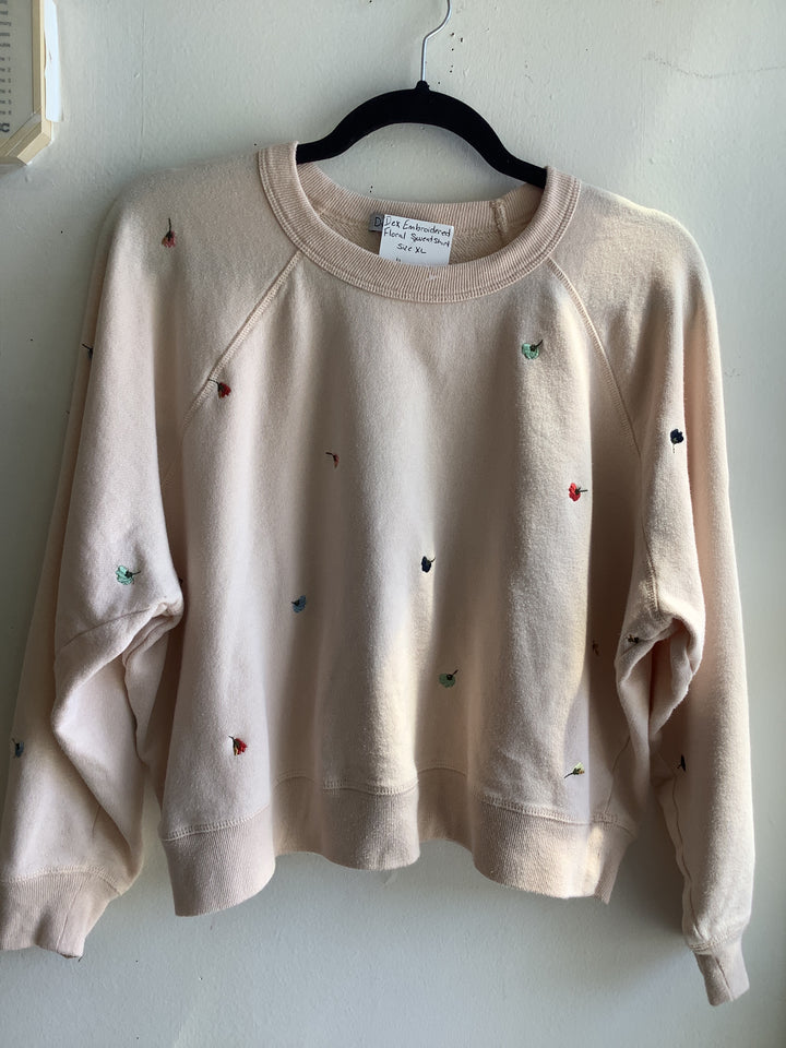 Dex Embroidered Floral Sweatshirt