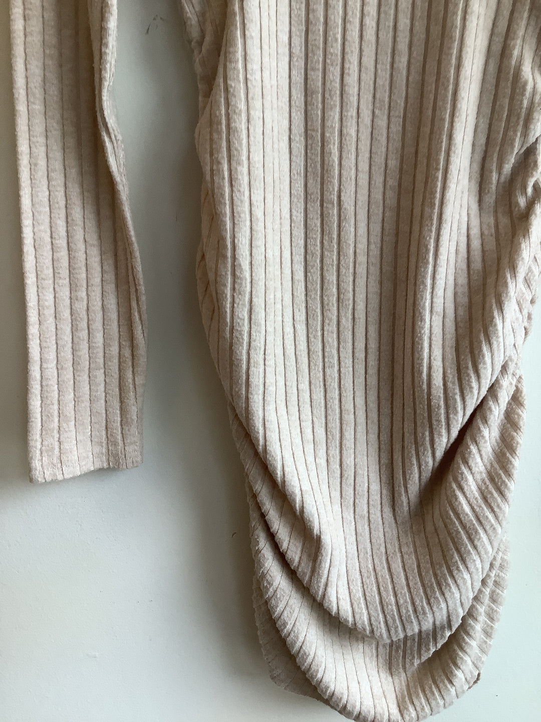 Sandstone Ribbed Midi Dress