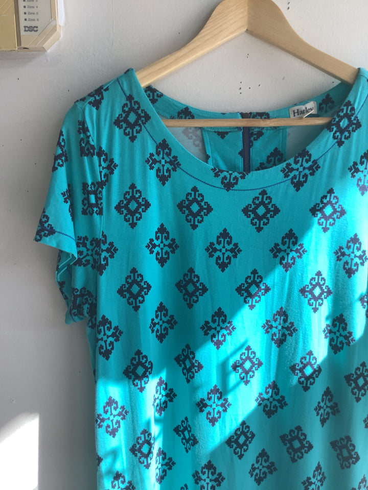 Hatley Turquoise Patterned Summer Dress
