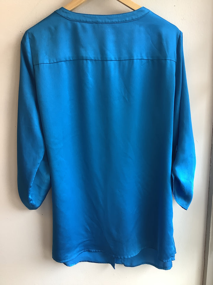 Vintage Jones Studio Electric Blue Blouse