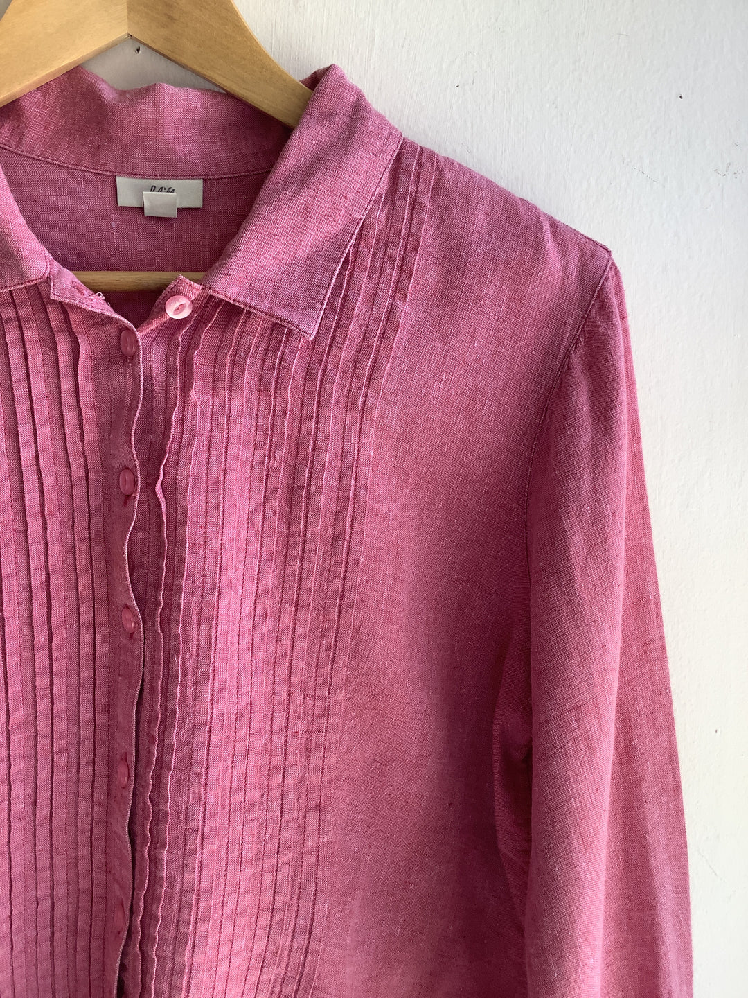 Rosewood Linen Poet Blouse