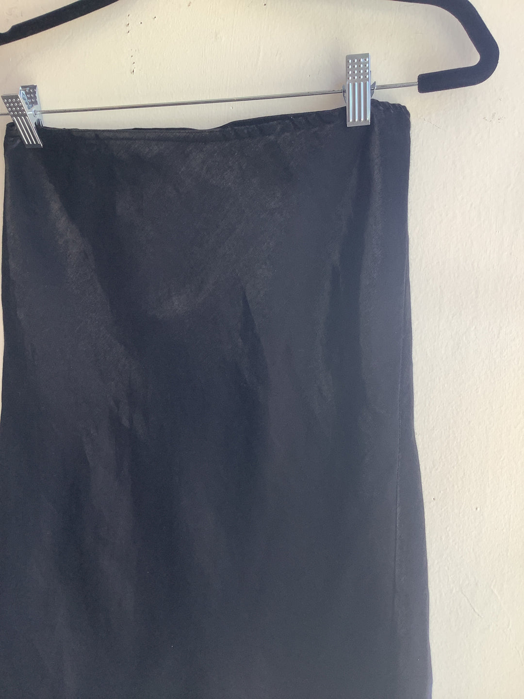 Vintage Black Slip Skirt