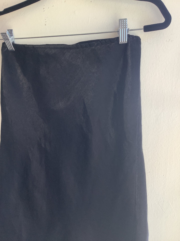 Vintage Black Slip Skirt