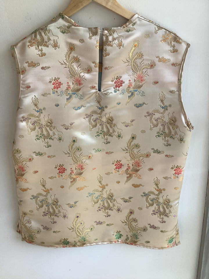 Vintage Brocade Dragon Top