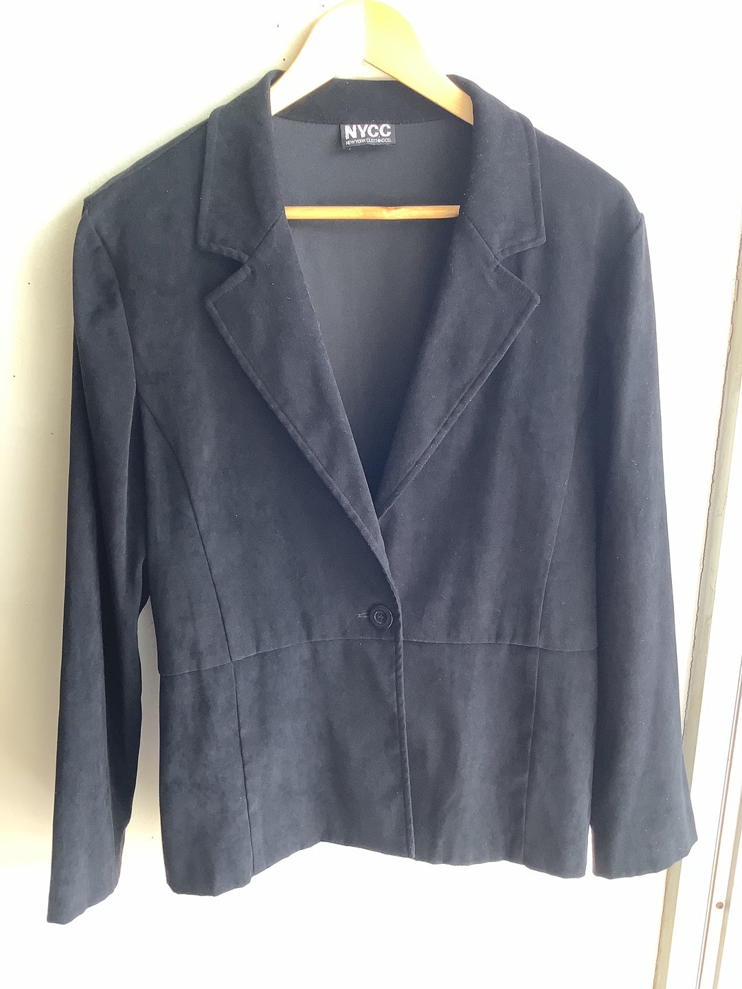NYCC Black Faux Suede Blazer