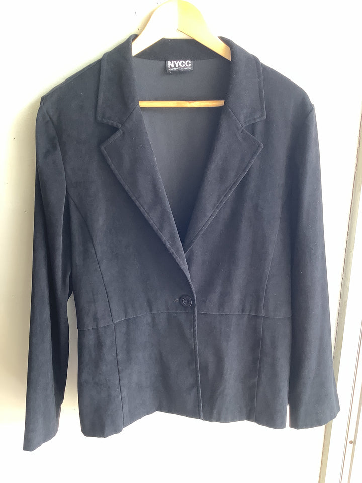 NYCC Black Faux Suede Blazer