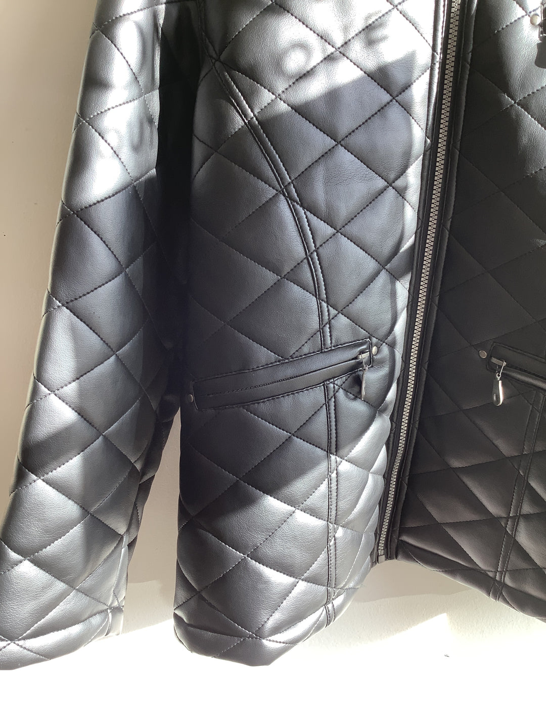 Vintage Marco Quilted Faux Leather Jacket
