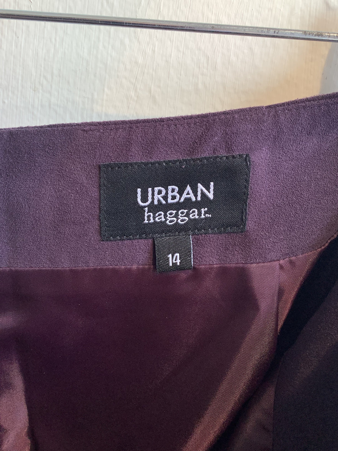 Plum Faux Suede Skirt