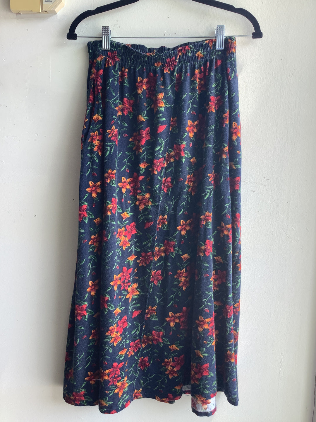 Autumn Bloom Vintage Midi Skirt