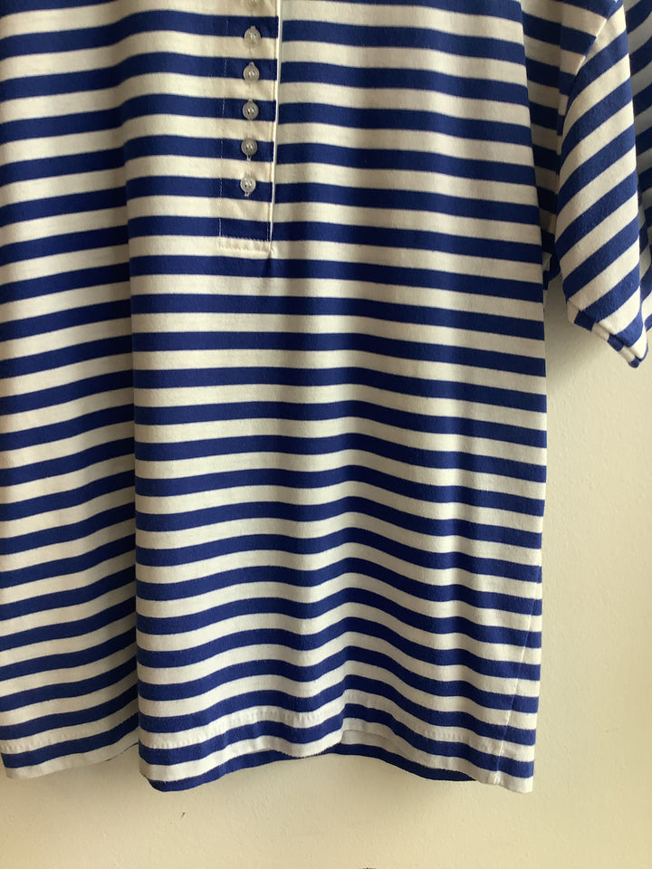 Vintage 90s Sears Tradition Breton Henley Tee