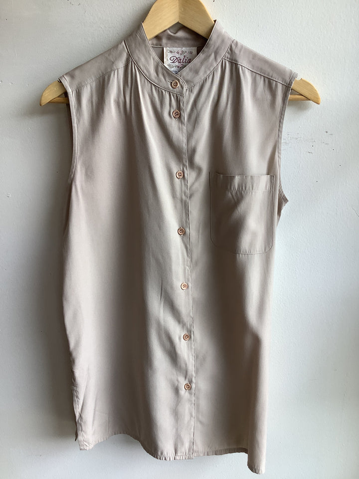 Vintage Sand Button-Up