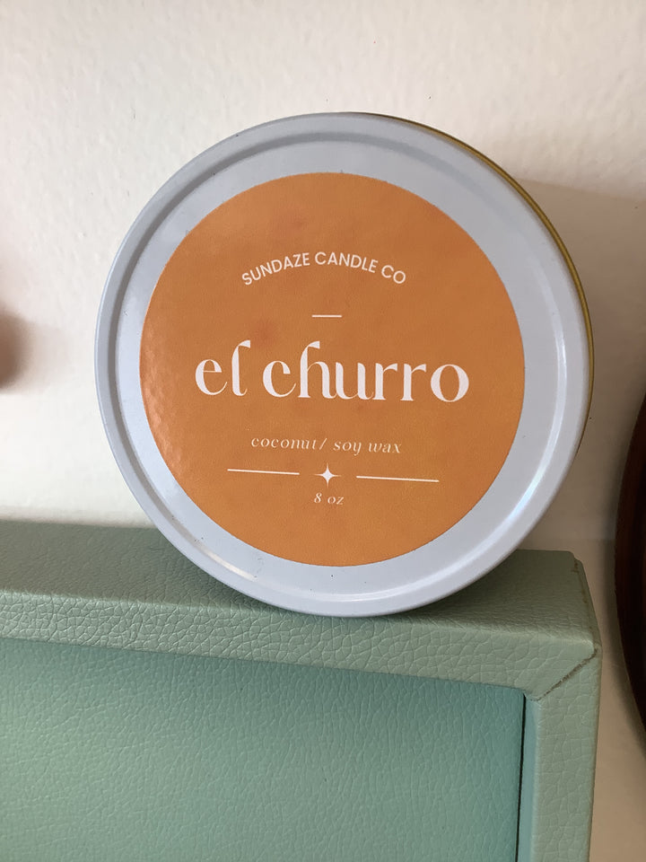 Sundaze El Churro Coconut / Soy Wax Candle 8oz