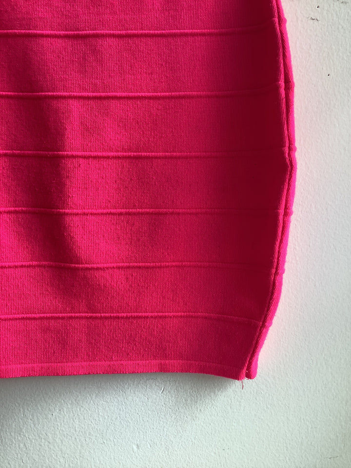 Vintage 2000s Hot Pink Bodycon Skrit