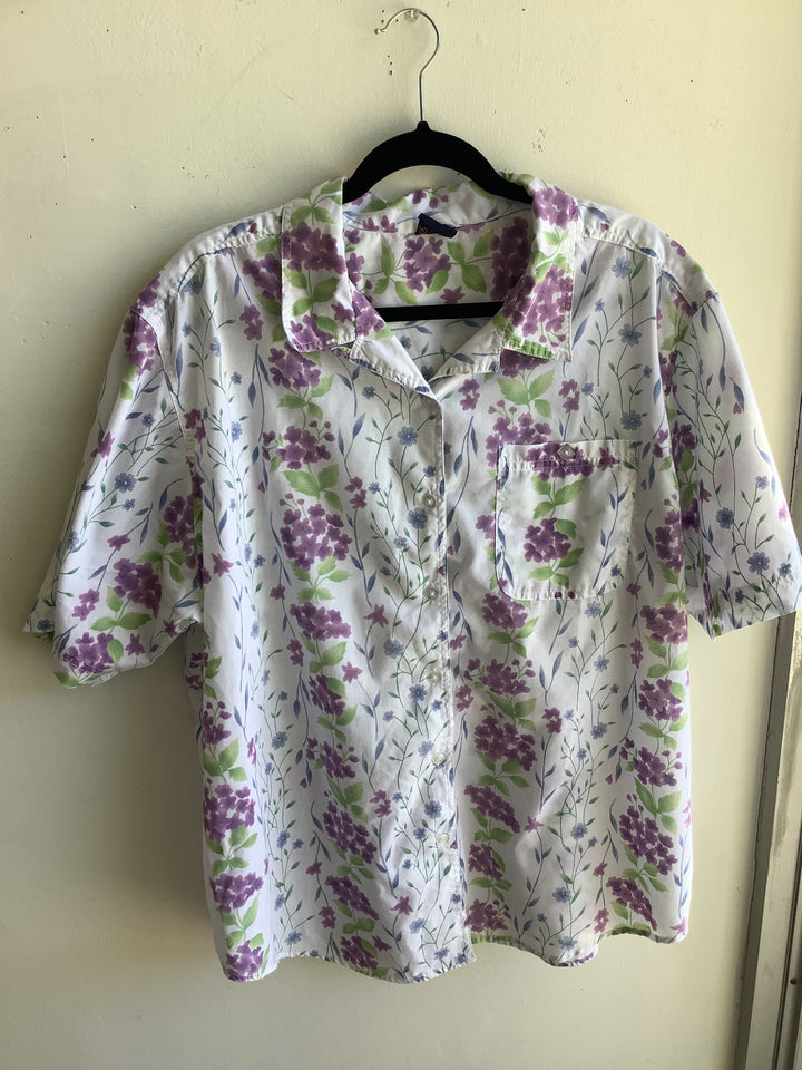 Vintage Lilac Meadow Blouse