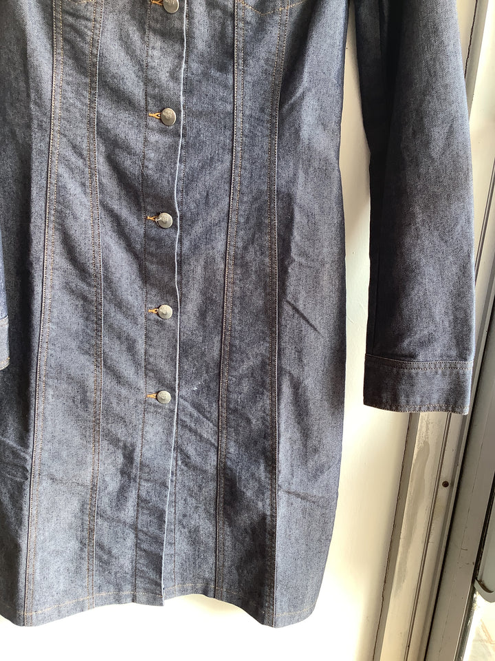 Denim Button Front Shirt Dress