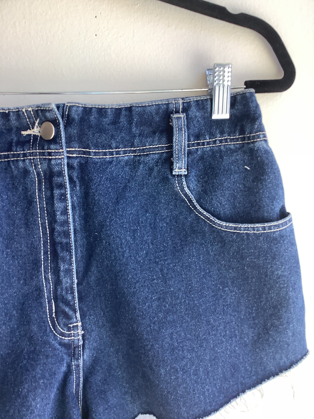 Classic Indigo High Rise Cutoff Denim Shorts