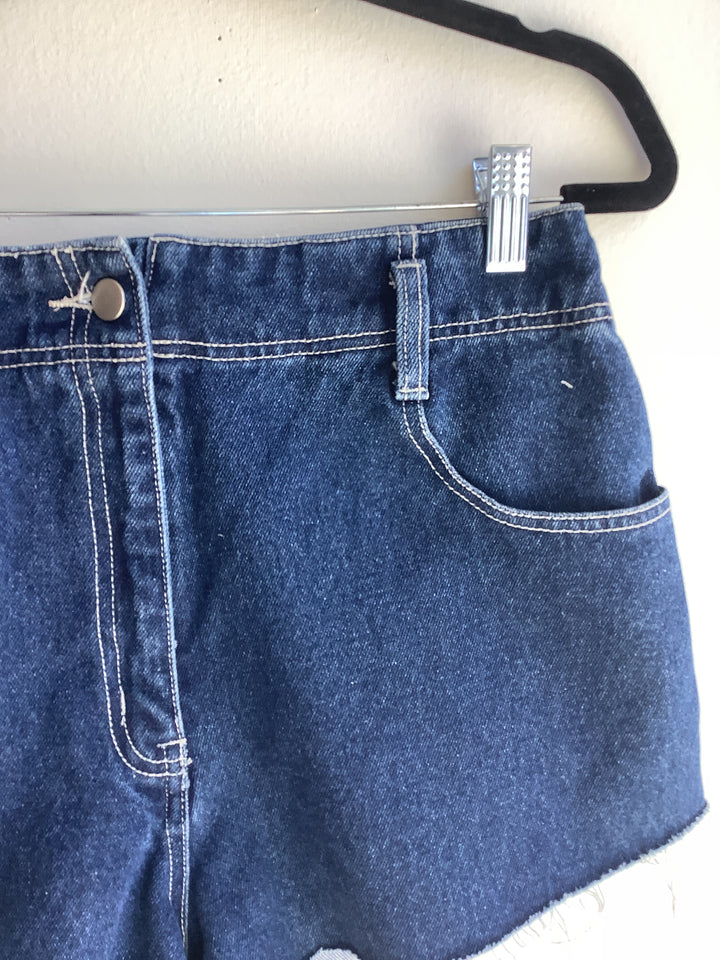 Classic Indigo High Rise Cutoff Denim Shorts