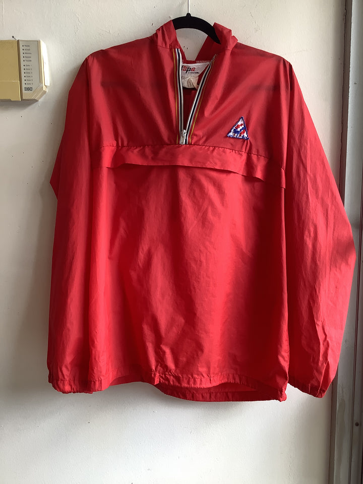 Vintage ISPO International Red 1/2 Zip Windbreaker