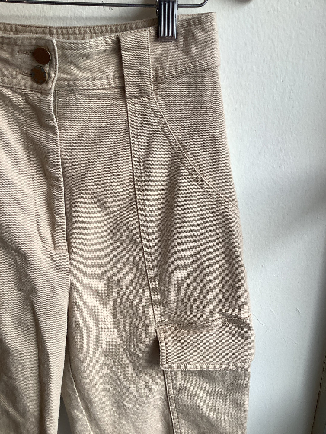 Dissh Beige Utility Cargo Pants