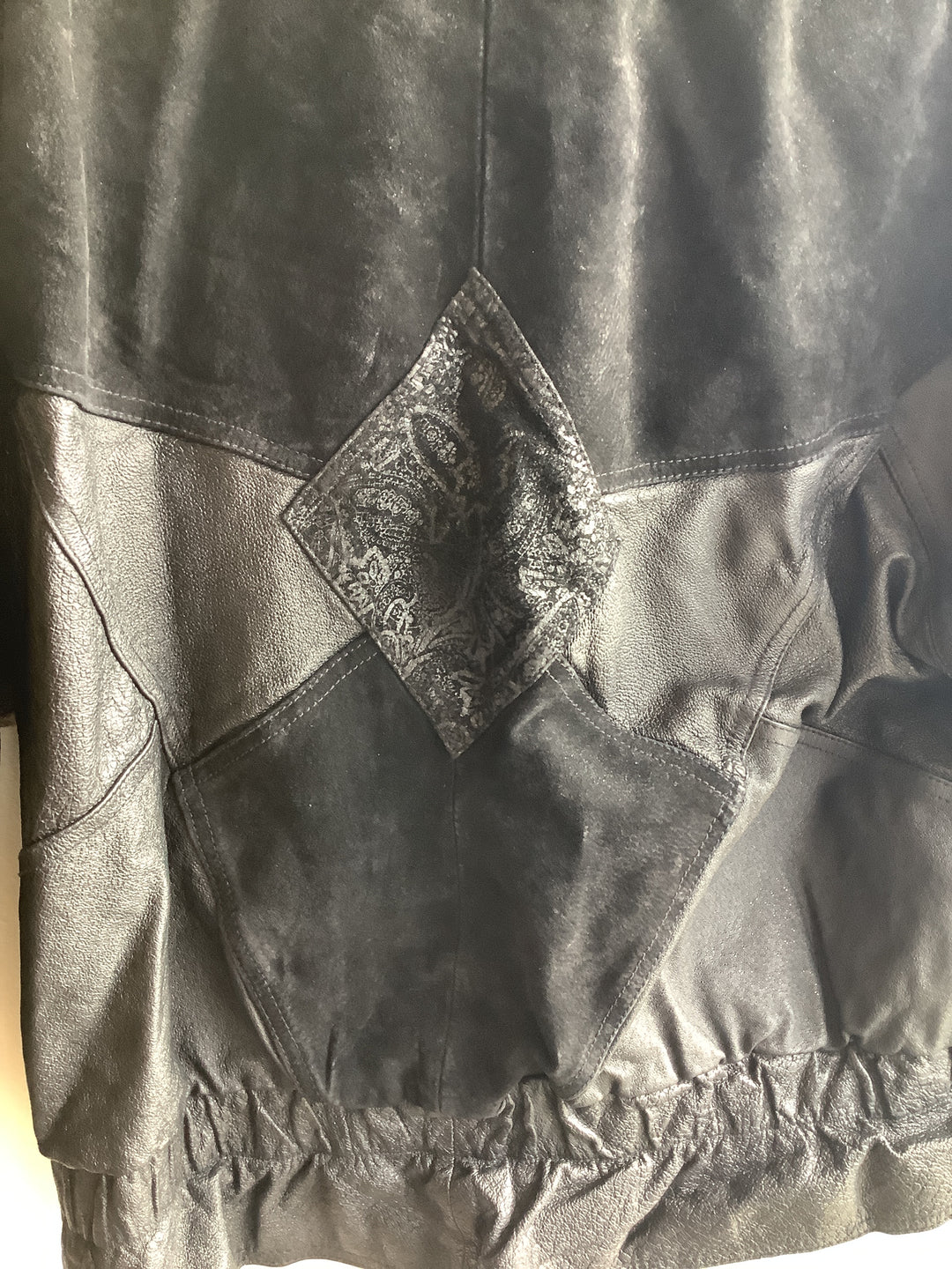 Vintage Rebel Patchwork Leather Jacket