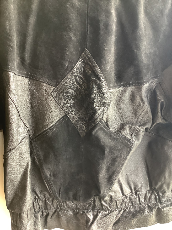 Vintage Rebel Patchwork Leather Jacket