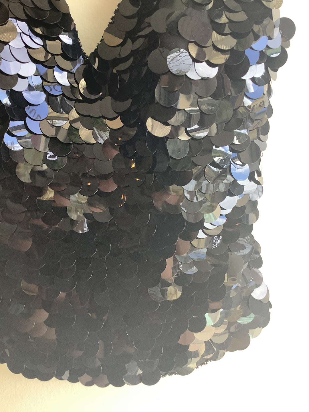 Y2K Disco Sequin Halter Top