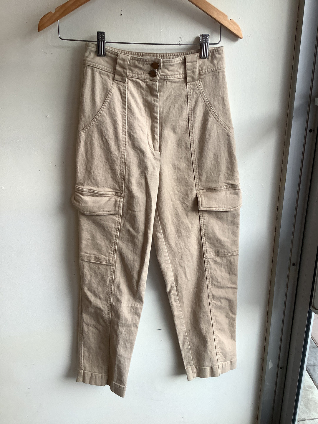 Dissh Beige Utility Cargo Pants