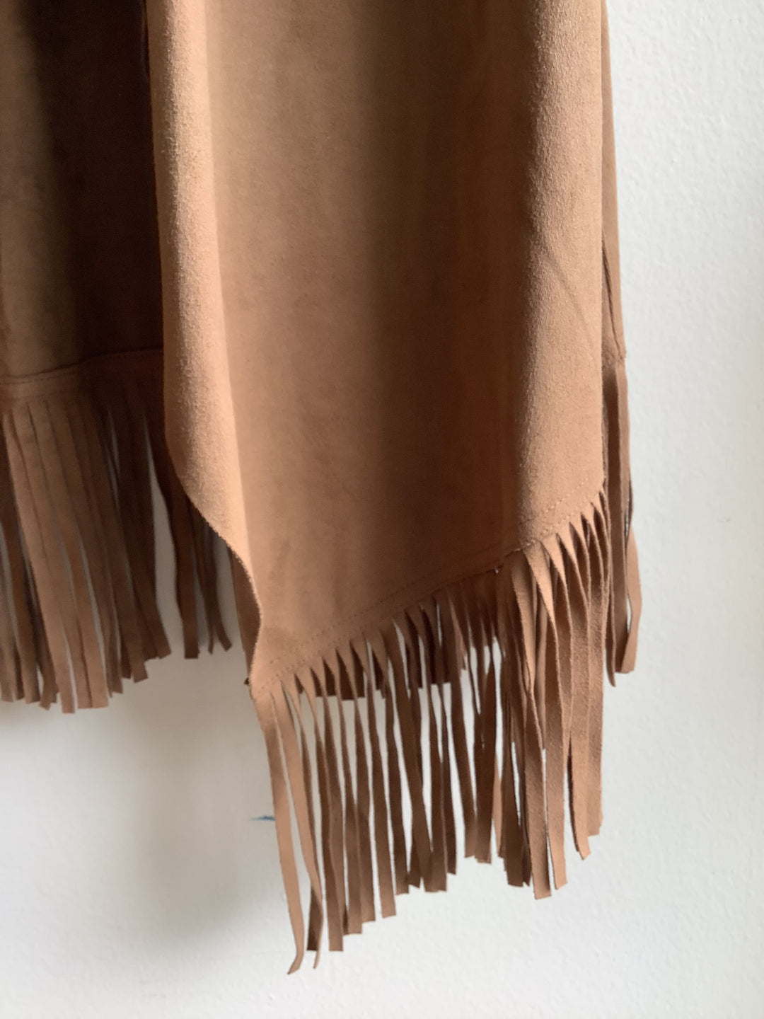 Camel Faux Suede Vest