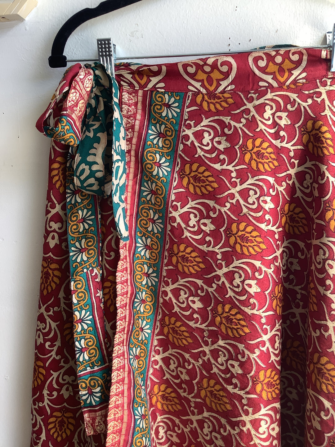 Crimson Bazaar Wrap Skirt