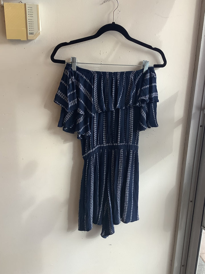 Paper Heart Off-Shoulder Boho Romper