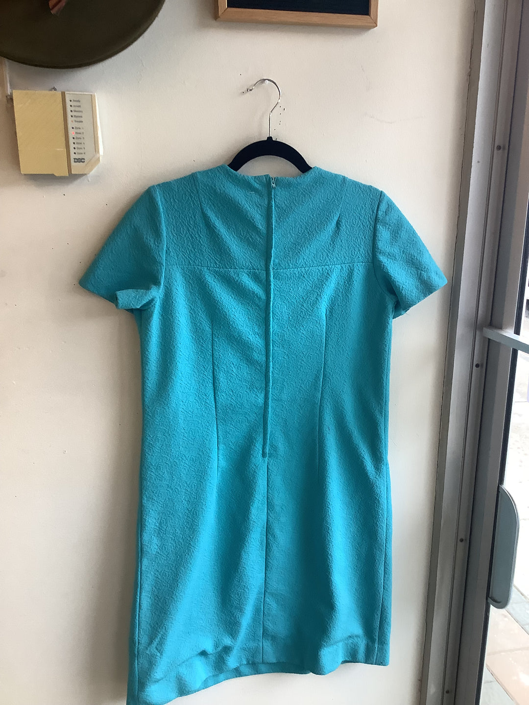 Vintage Turquoise Mod Mini Dress