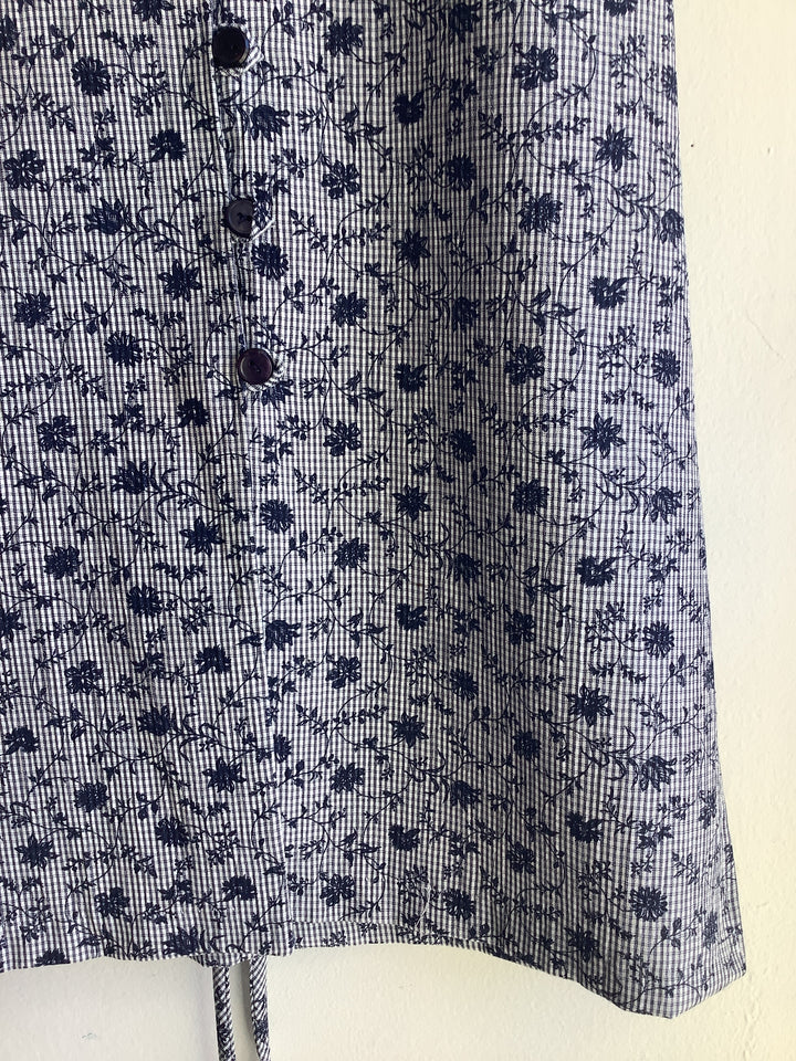 Vintage Midnight Meadow Button Up Vest