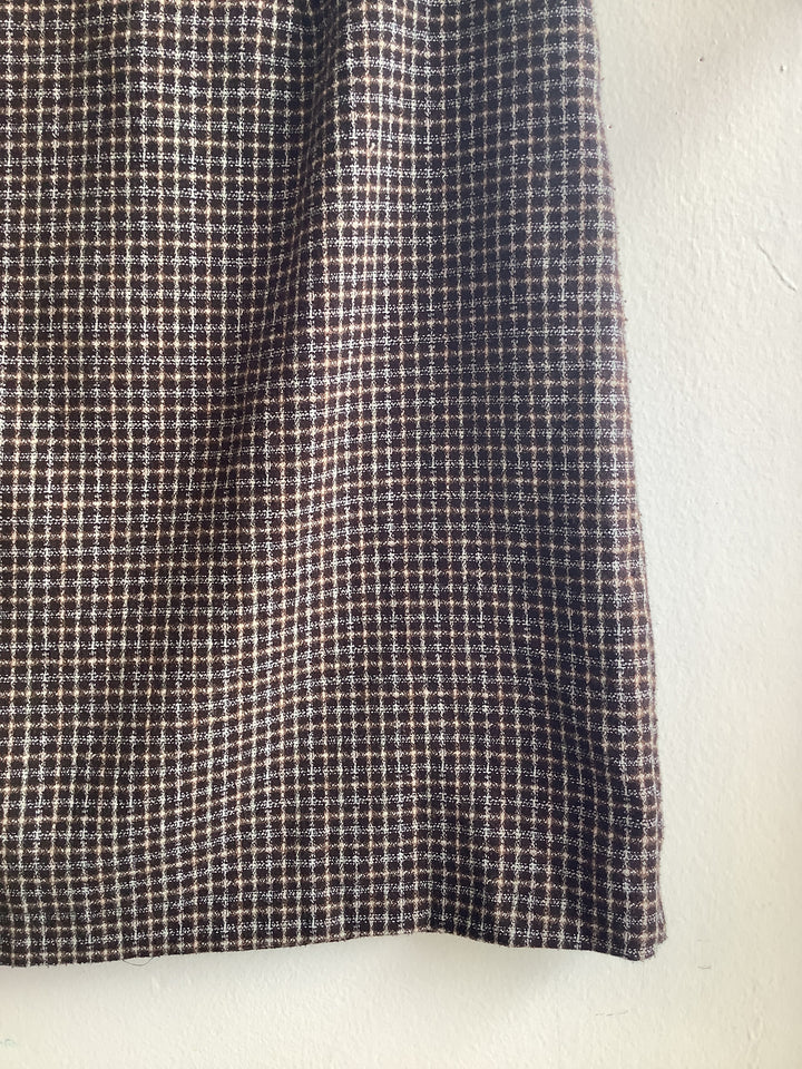 Vintage WL Sportswear Brown Wool Mini Skirt - Made in Canada