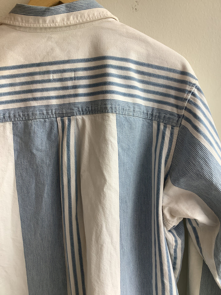 Vintage Gap Denim Striped Button-Up