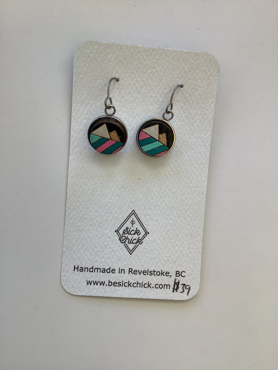 Two Mountains Dangle Earrings - Sick Chick ( Revelstoke, BC)