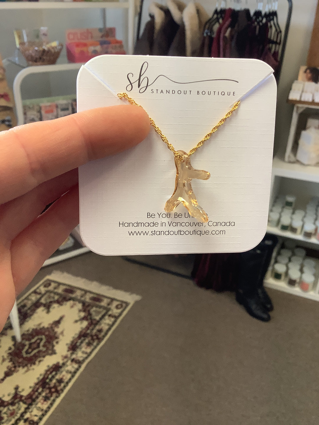 Standout Boutique Swarovski Crystal pendant Necklace- Vancouver, BC