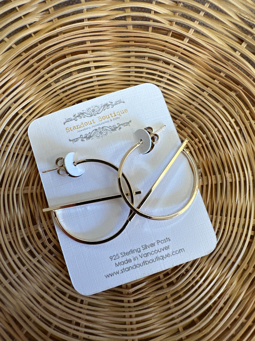 Standout Boutique Gold G Hoops