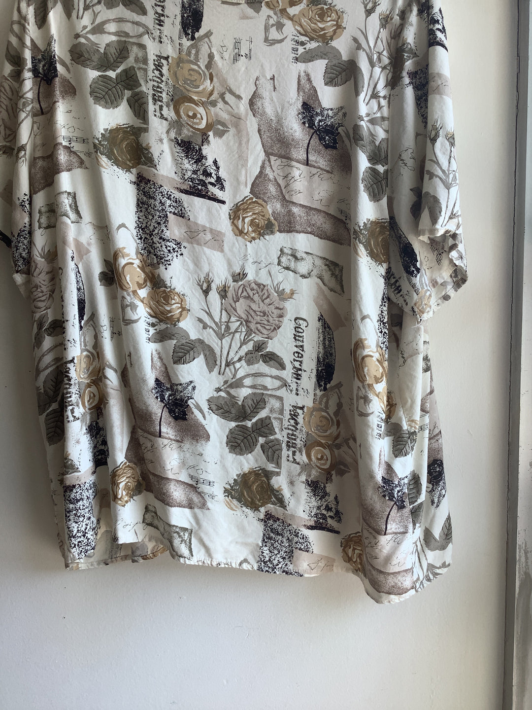 Vintage Botanical Collage Blouse