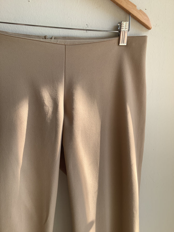 Y2K Sirens Low Rise Beige Split Pant