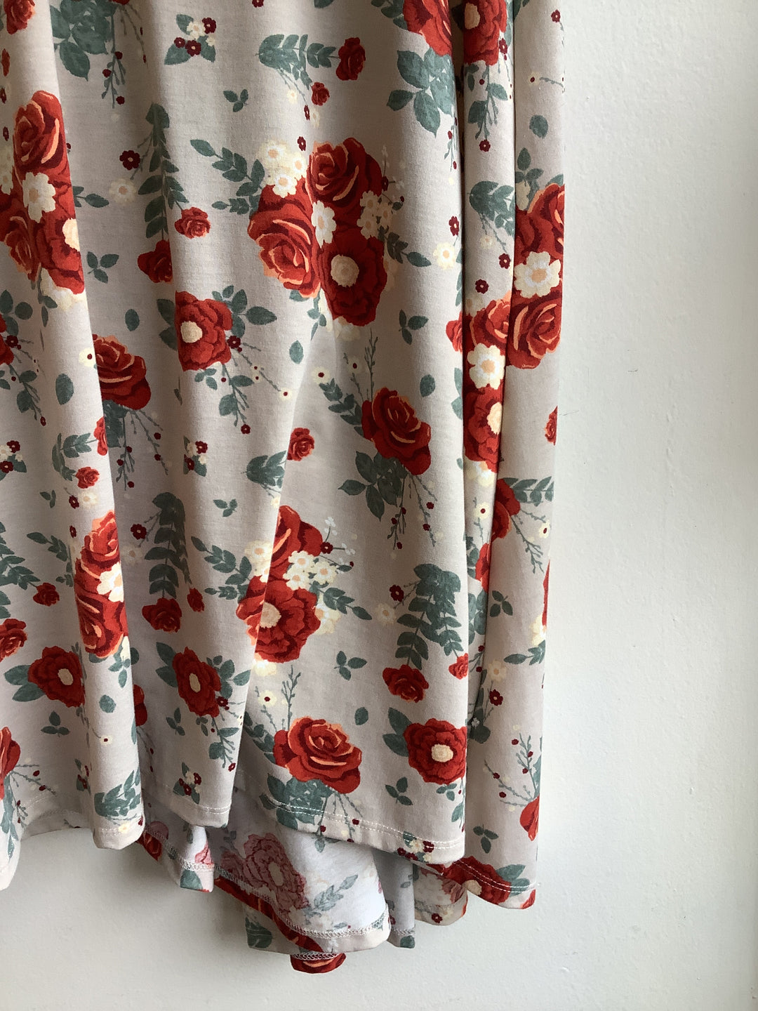 90s Rose Garden Hi-Low Dress